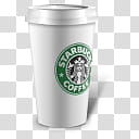 Coffee Time, white Starbucks disposable cup transparent background PNG clipart