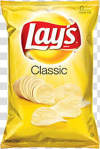 YELLOW, Lay's Classic potato chip illustration transparent background PNG clipart