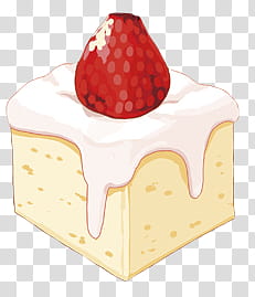 sweets  s, strawberry cake illujstration transparent background PNG clipart