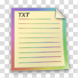 colorabo files, txt files icon transparent background PNG clipart