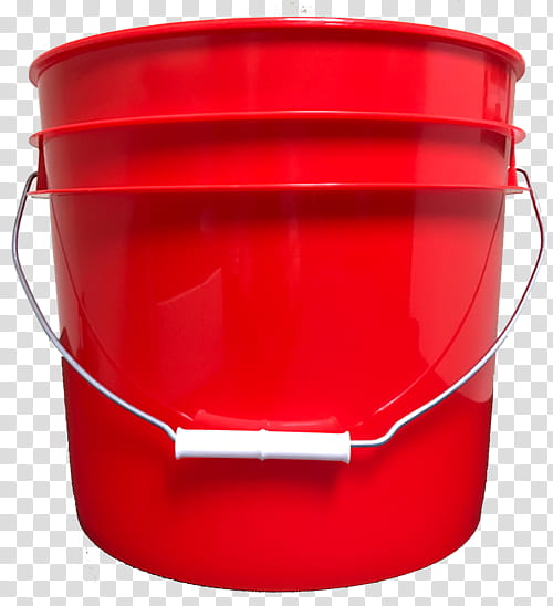 Bucket Red, Plastic, Round Bucket, Liter, Amscan Favor Bucket, Pail, Bail Handle, Lid, Gallon transparent background PNG clipart