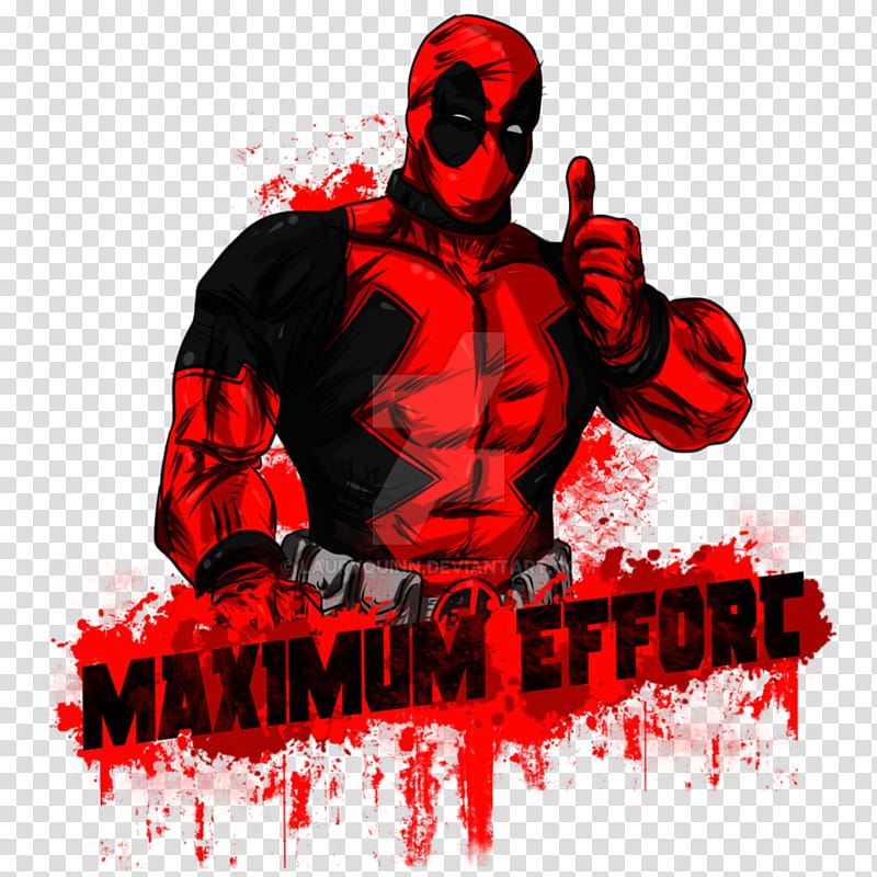 Deadpool, Maximum Effort transparent background PNG clipart