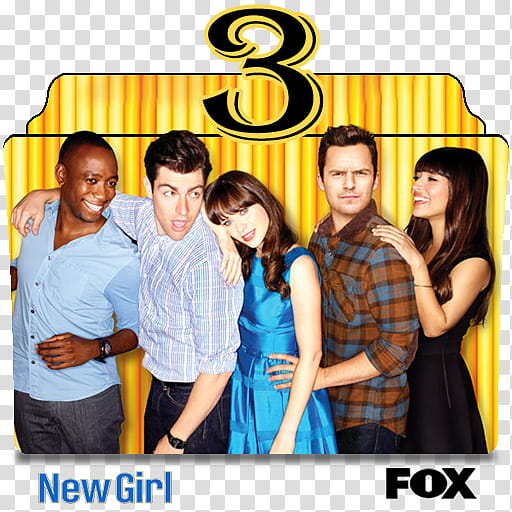 New Girl season folder icons, New Girl S ( transparent background PNG clipart