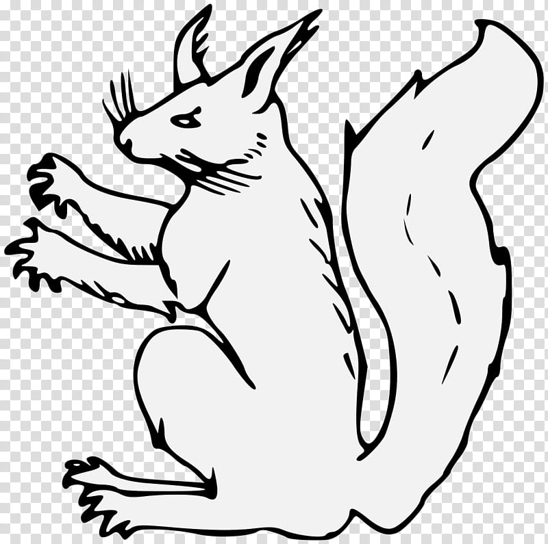 Cat And Dog, Squirrel, Whiskers, Line Art, Hare, Heraldry, Creativity, Cartoon transparent background PNG clipart