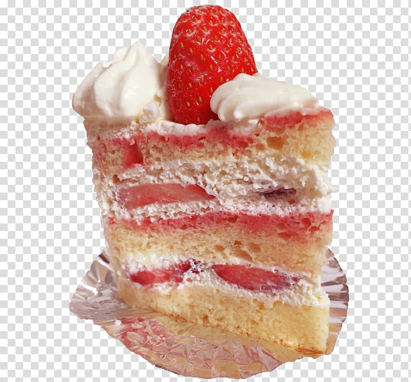 Watch, strawberry cake slice transparent background PNG clipart
