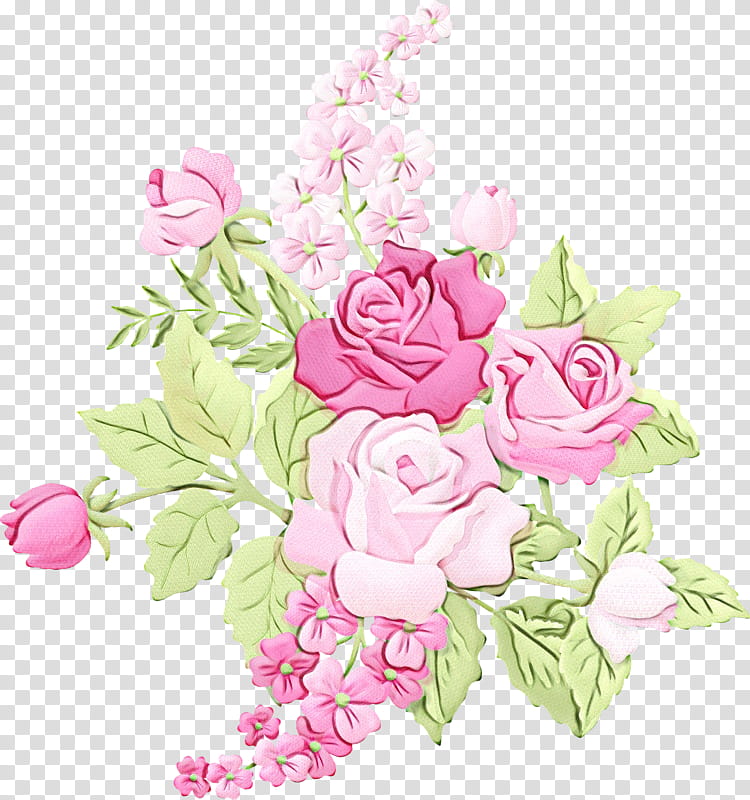 Watercolor Flower, Rose, Painting, Flower Bouquet, Watercolor Painting, Shabby Chic, Floral Design, Pink transparent background PNG clipart