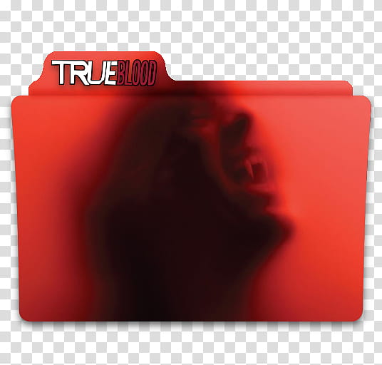 True Blood Folders, red True Blood folder icon transparent background PNG clipart