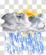 The REALLY BIG Weather Icon Collection, Mostly Cloudy with Freezing Rain and Snow transparent background PNG clipart