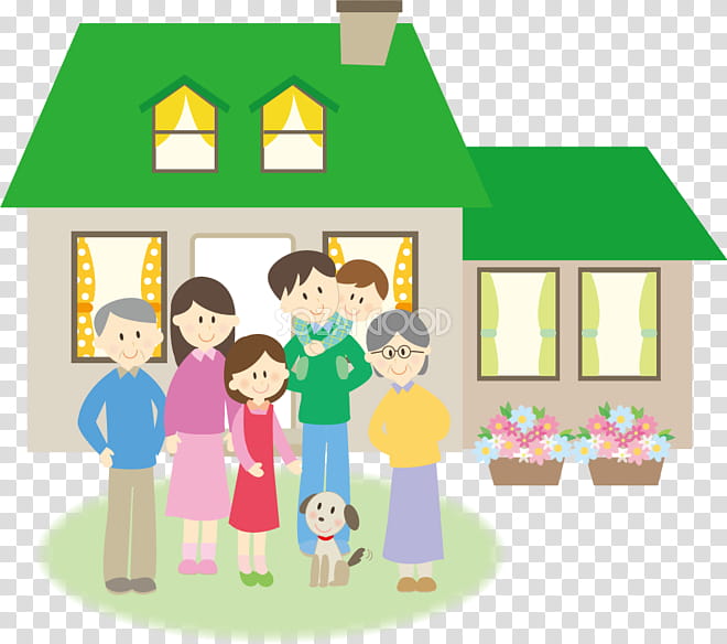 family housing clipart