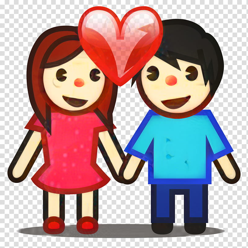 Love Heart Emoji, Holding Hands, Smiley, Couple, Kiss, Cartoon, Interaction, Friendship transparent background PNG clipart