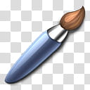 Paint Brush and Palette Icon, PaintBrush-Front, blue paint brush illustration transparent background PNG clipart