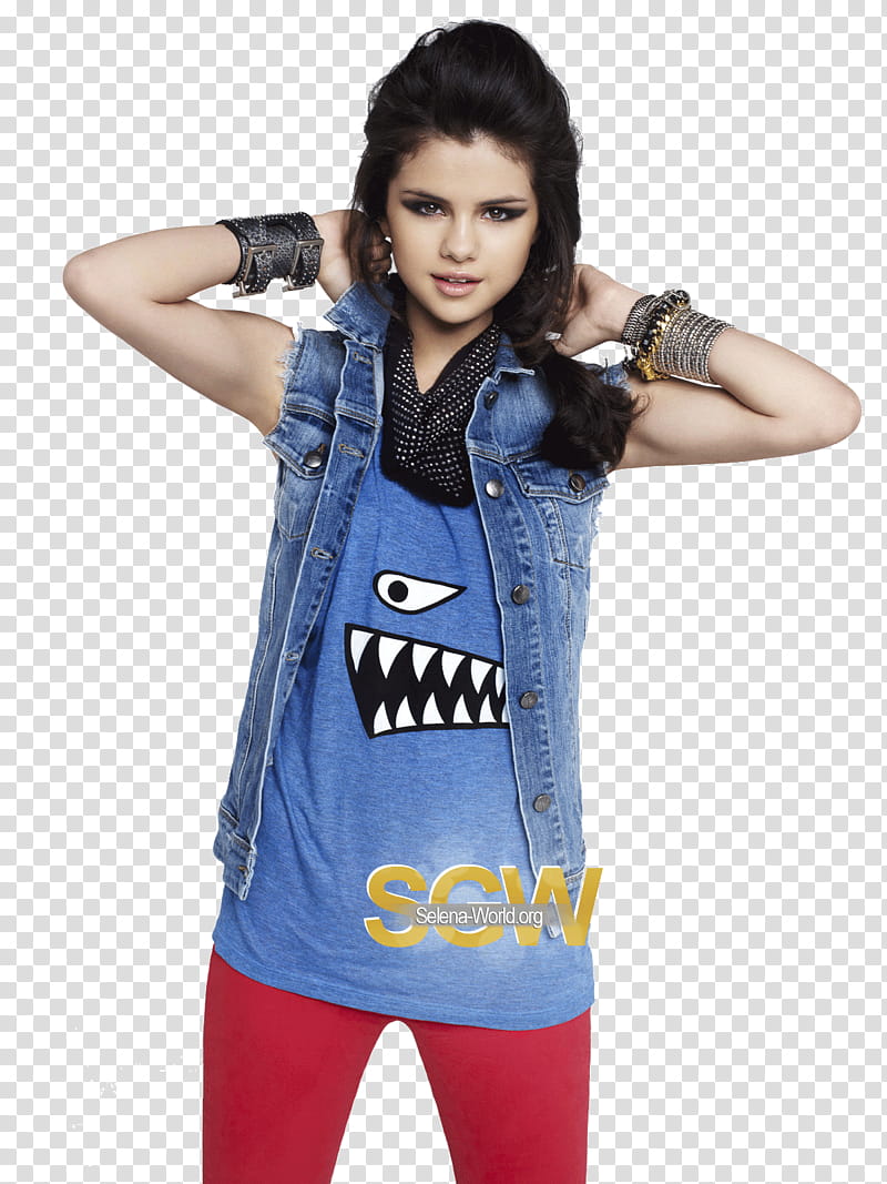 Selena Gomez , Selena Gomez putting hands behind her head transparent background PNG clipart