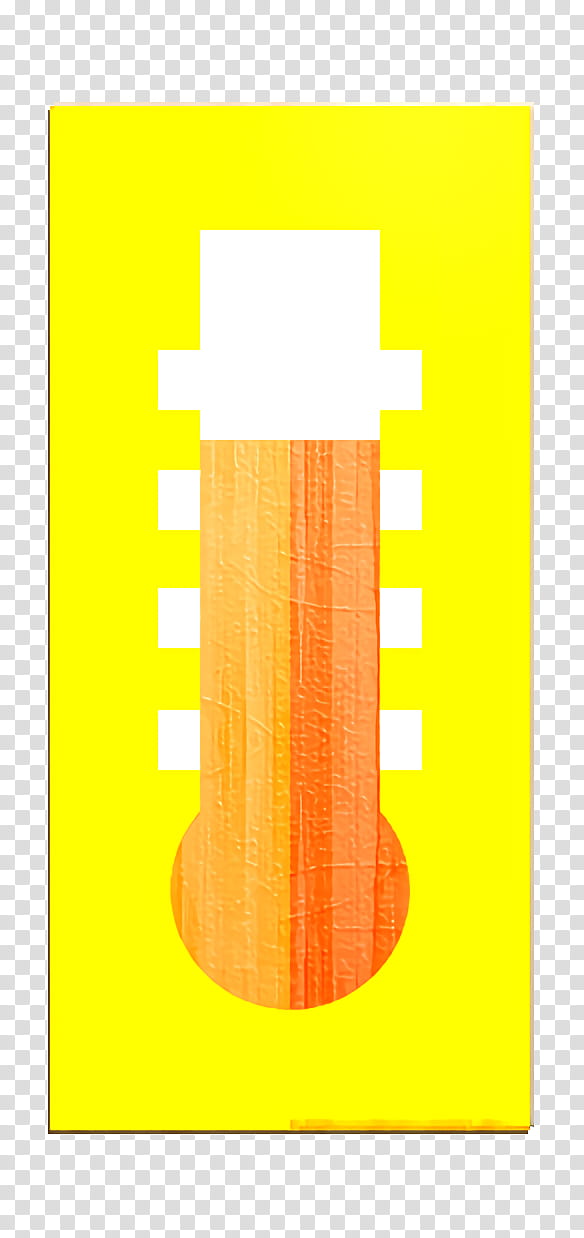 Summer icon High temperature icon Farenheit icon, Yellow, Orange, Line, Cylinder, Material Property, Column transparent background PNG clipart