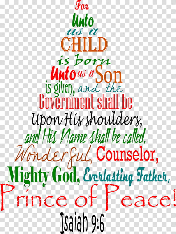 Christmas Card, Christmas Tree, Bible, Isaiah, Christmas Day, Isaiah 9, Chapters And Verses Of The Bible, Religious Text transparent background PNG clipart