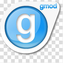 Source Icon Redux, gmod, white and blue Gmod logo transparent background PNG clipart