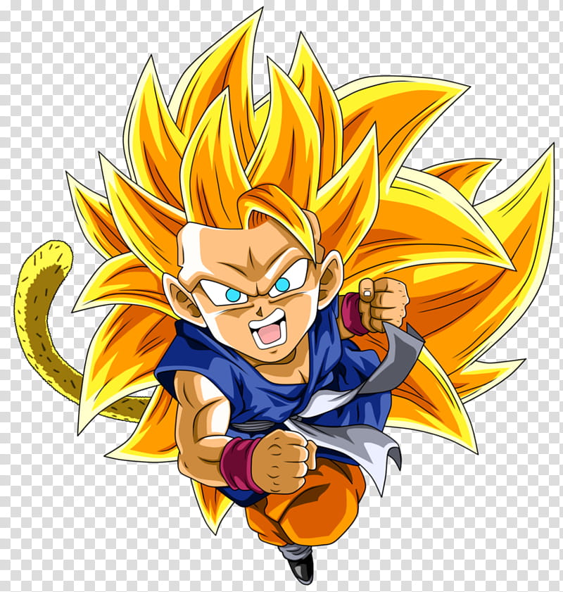 Kid Goku GT SSJ transparent background PNG clipart