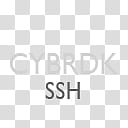 Gill Sans Text Dock Icons, Cyberduck, CYBRDK SSH text overlay transparent background PNG clipart