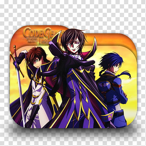 Code Geass R R and R Anime Folder Icons, Code Geass v , Code Geas transparent background PNG clipart