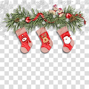Christmas decoration, Watercolor, Paint, Wet Ink, Christmas Stocking, Christmas Ornament, Holiday Ornament, Christmas 
 transparent background PNG clipart thumbnail