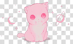 BIG SHARE Bts edition, pink cat illustration transparent background PNG clipart