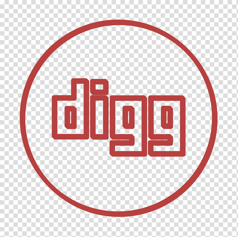 aggregator icon digg icon line icon, Neon Icon, Reader Icon, Rss Icon, Social Icon, Text, Red, Logo transparent background PNG clipart