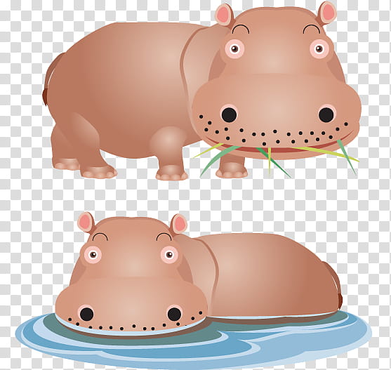 Baby Elephant, Hippopotamus, Pygmy Hippopotamus, Pig, Zoo Tycoon 2, Lion, Baby Hippos, Cartoon transparent background PNG clipart