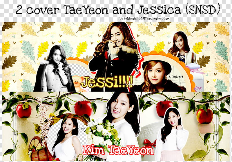cover Zing TaeYeon and Jessica SNSD transparent background PNG clipart