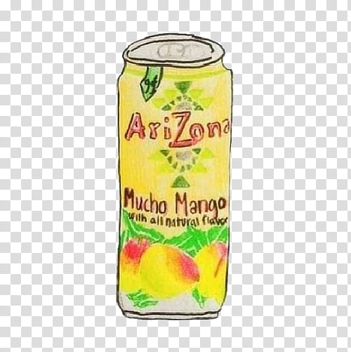 overlays, yellow Arizona easy open can transparent background PNG clipart