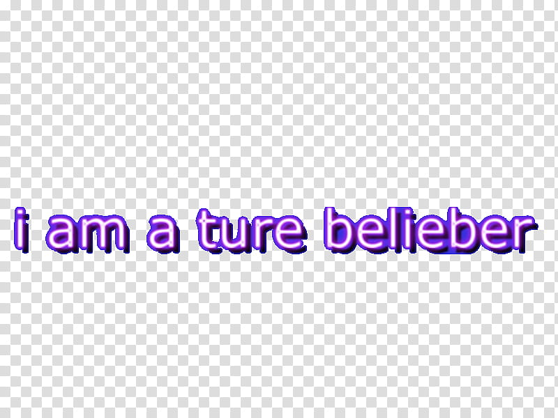 Texto Im Ture Belieber transparent background PNG clipart