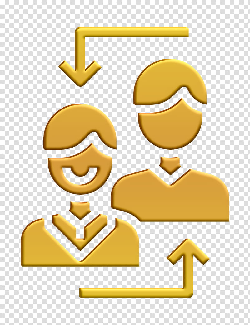 Advisor icon User icon Contact And Message icon, Text, Yellow, Line, Symbol, Sign transparent background PNG clipart