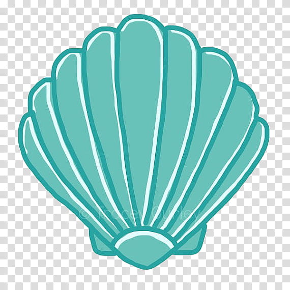 Hot Air Balloon Silhouette, Seashell, Conch, Scallops, Turquoise, Green, Aqua, Teal transparent background PNG clipart