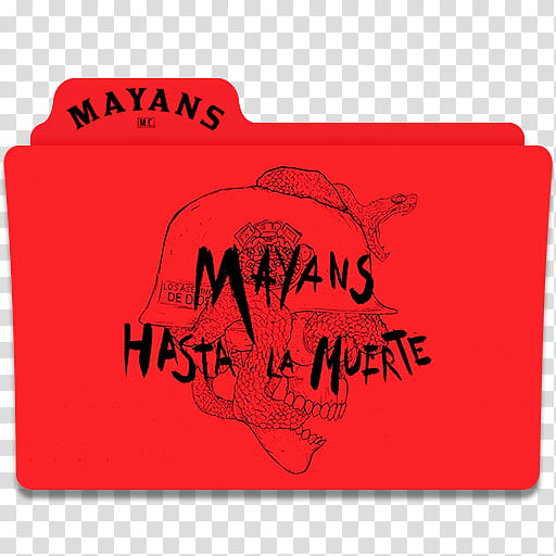 Mayans M C Folder Icon, Mayans M.C. Design  transparent background PNG clipart