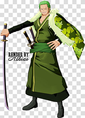 Roronoa Zoro Render, One Piece Roronoa Zoro character, png