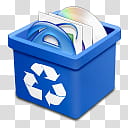 DSQUARED BINS, dsquared_trash_blue_full icon transparent background PNG clipart
