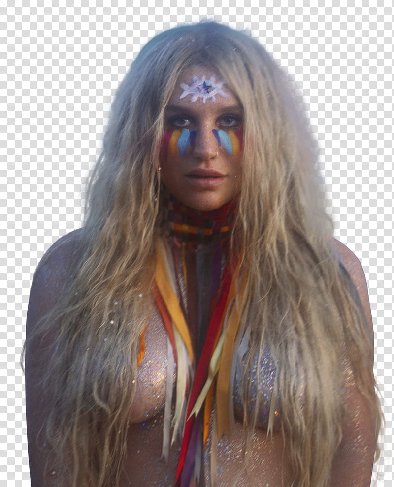 Kesha, topless woman transparent background PNG clipart.