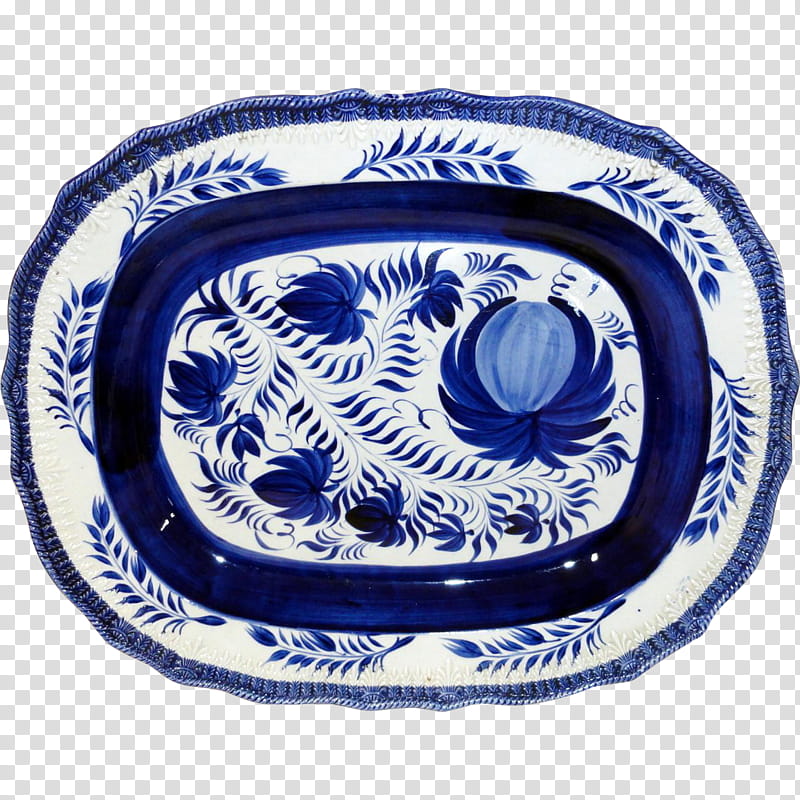 Oval M Blue, Blue And White Pottery, Porcelain, Cobalt Blue, Platter, Blue And White Porcelain, Dishware, Tableware, Plate transparent background PNG clipart