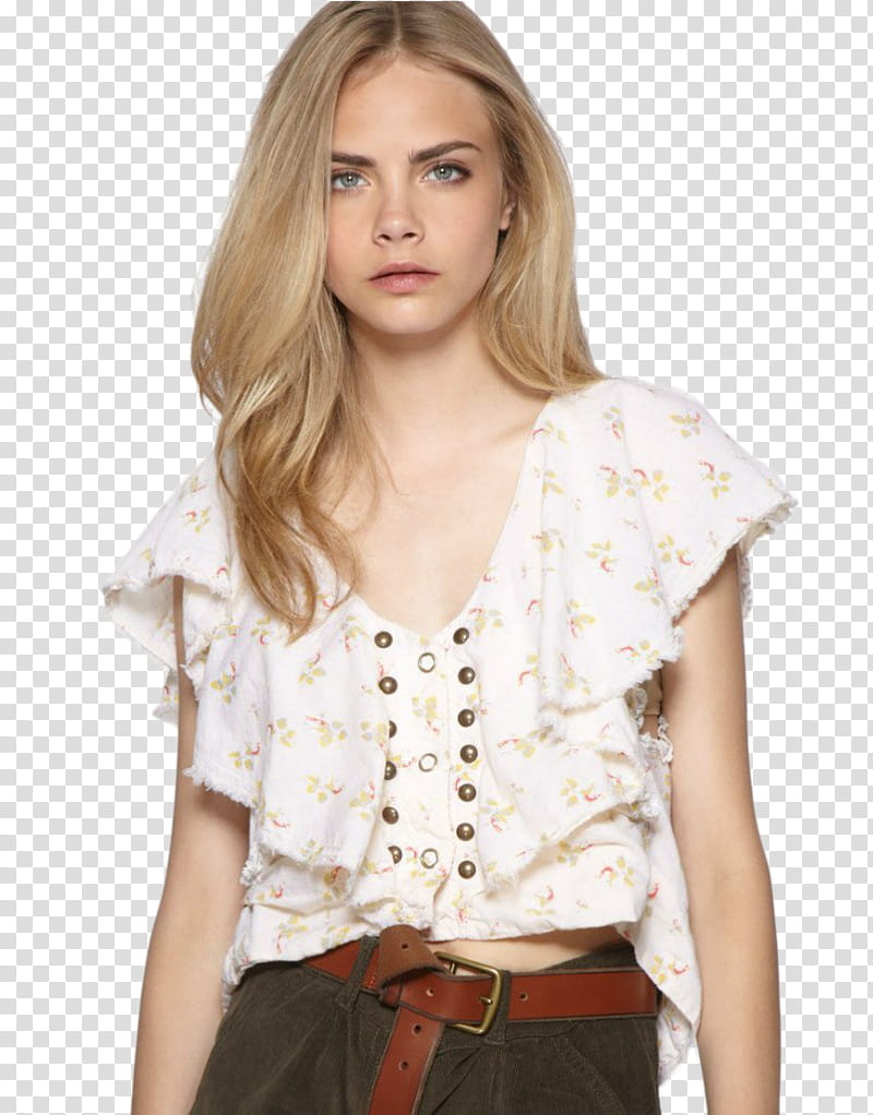 Cara Delevingne   transparent background PNG clipart