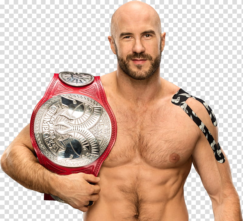 Cesaro NEW RAW Tag Team Champion  transparent background PNG clipart