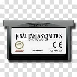 GBA Roms Cartridge Icons , GBA, FF Tactics Adv transparent background PNG clipart