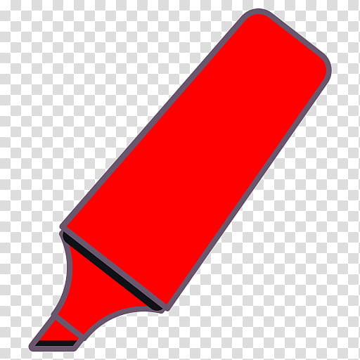 Highlighter Red, Computer Icons, Pen, Marker Pen, Ink, Office Supplies, Stationery, transparent background PNG clipart