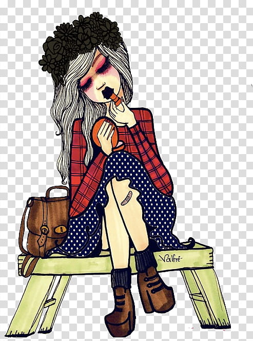 VintageDolls pedido para TheVintageRose, woman sitting on bench transparent background PNG clipart