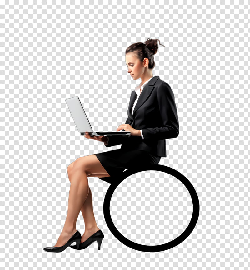 sitting laptop office chair job furniture, Secretary, Employment, Businessperson, Whitecollar Worker transparent background PNG clipart