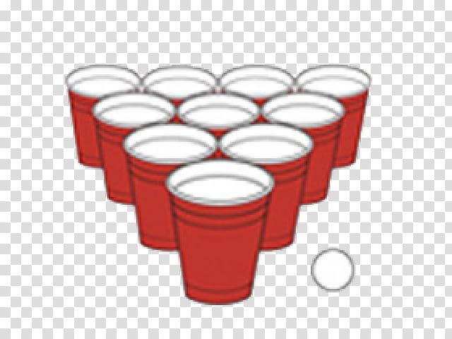 Beer, Beer Pong, Drinking Game, Tailgate Party, Flip Cup, Ping Pong, Ball, Red transparent background PNG clipart