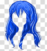 Bases Y Ropa de Sucrette Actualizado, blue wig illustration transparent background PNG clipart