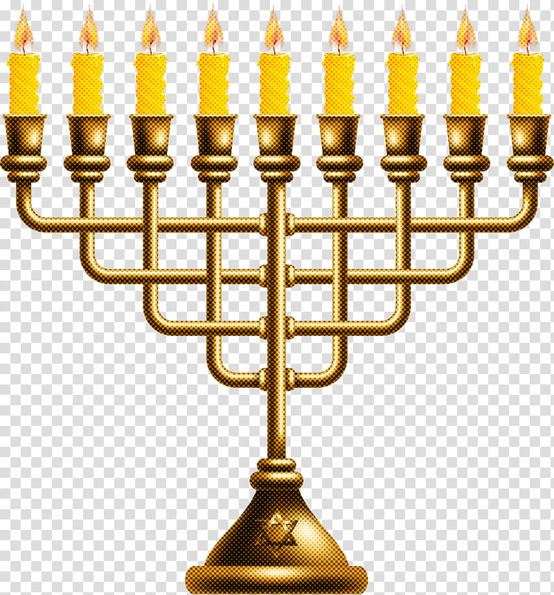 Hanukkah, Candle Holder, Menorah, Event, Interior Design, Holiday, Brass transparent background PNG clipart
