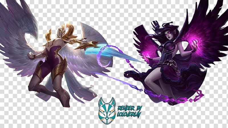Kayle And Morgana Render  transparent background PNG clipart