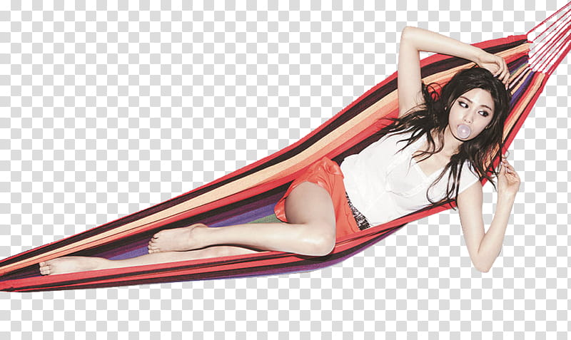 Render Nana, woman laying on hammock transparent background PNG clipart