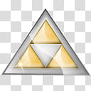 Zelda OoT Iconset, triforce x transparent background PNG clipart