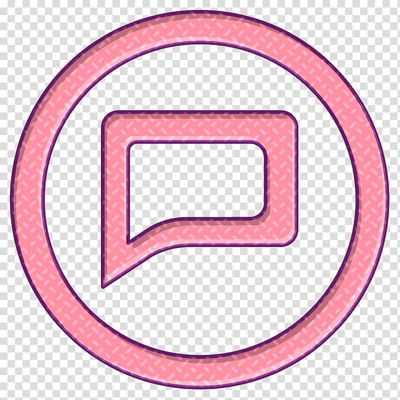 comment icon linecon icon message icon, Reply Icon, Round Icon, Pink, Circle, Material Property, Symbol transparent background PNG clipart