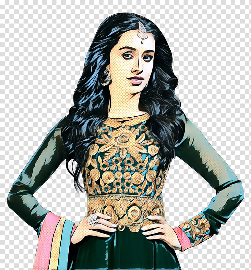 Traditional Indian Girl Drawing with Lehenga-Choli Dress: Step-by-Step  Tutorial